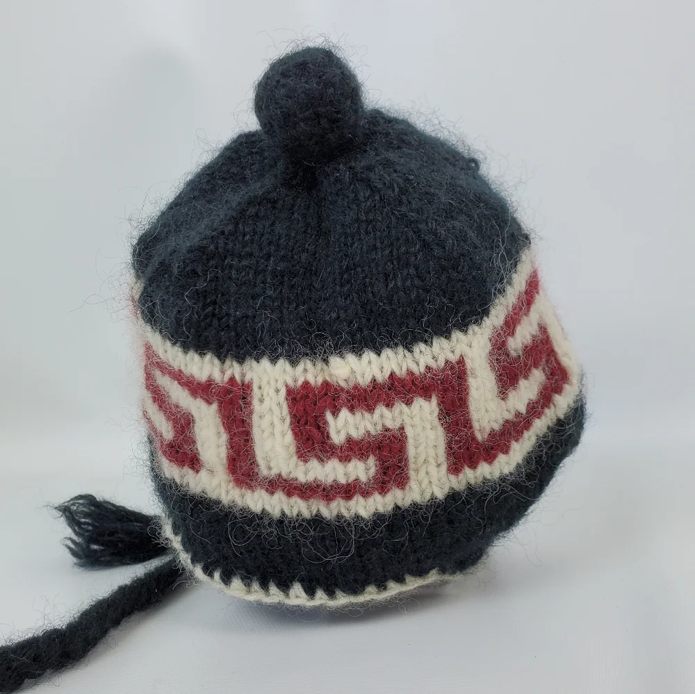 Wool Knit Hat Fleece Lined Soft Warm